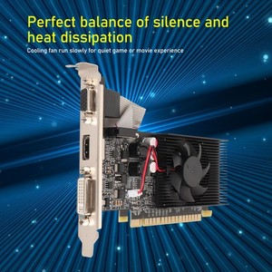 1 Carte graphique GT610 2GB Processeur d'image puissant pour le jeu de bureau