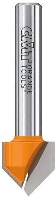 CMT 815.127.11 1/4-In Shank 1/2-In Diameter Carbide-Tipped V-Grooving Router Bit