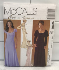 McCall's Evening Elegance Dress w/Sleeve Variations Pattern 4296 Misses' 12-18