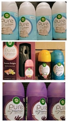 11 Air Wick Freshmatic OCEAN BREEZE Paradise + Automatic Spray Refill Device Lot