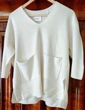 Marc O'Polo Pure Oversize Pullover XS 34-38 Ecru Materialm. Kaschmir Cashmere