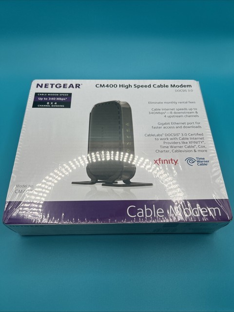 Netgear CM 400 High Speed Modem Cable New Sealed