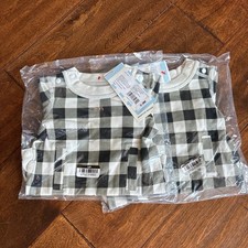 Cat and Jack Adaptive Bodysuit Baby Boy Girls 0-3 M Black White Lot of 2 New