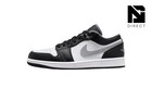 Brand New Air Jordan 1 Low Black White Grey 553558-040 - Men's Size