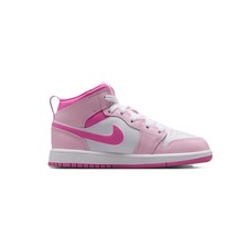 Little Kid's Jordan 1 Mid Pink Foam/Pink Foam-China Rose DQ8424 601