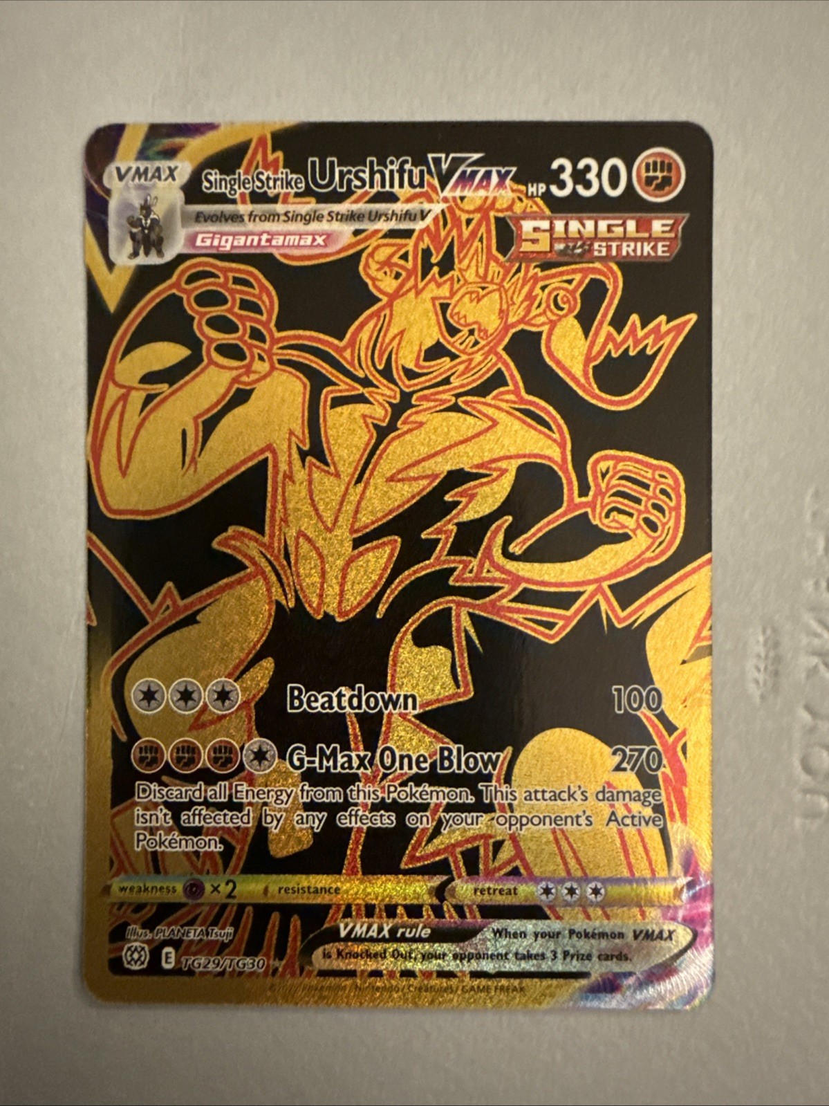 Single Strike Urshifu VMAX TG29/TG30 Pokemon Brilliant Stars Secret Rare NM/M
