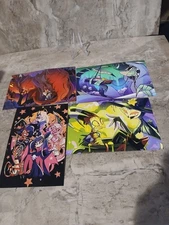 Helluva Boss Poster 4 X 6 Lot Of 4 Blitzo, Stolas, Chaz, Satan, Loona, Octavia 
