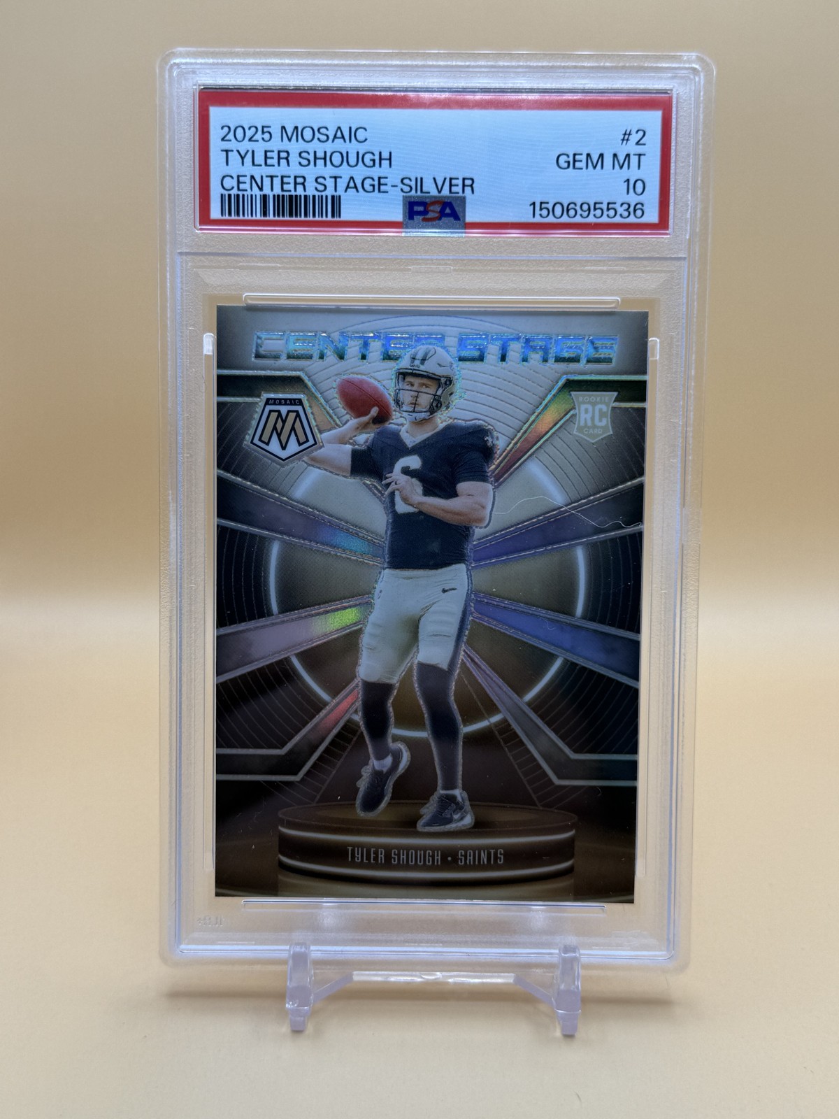 Tyler Shough Panini Mosaic Center Stage #2 Silver