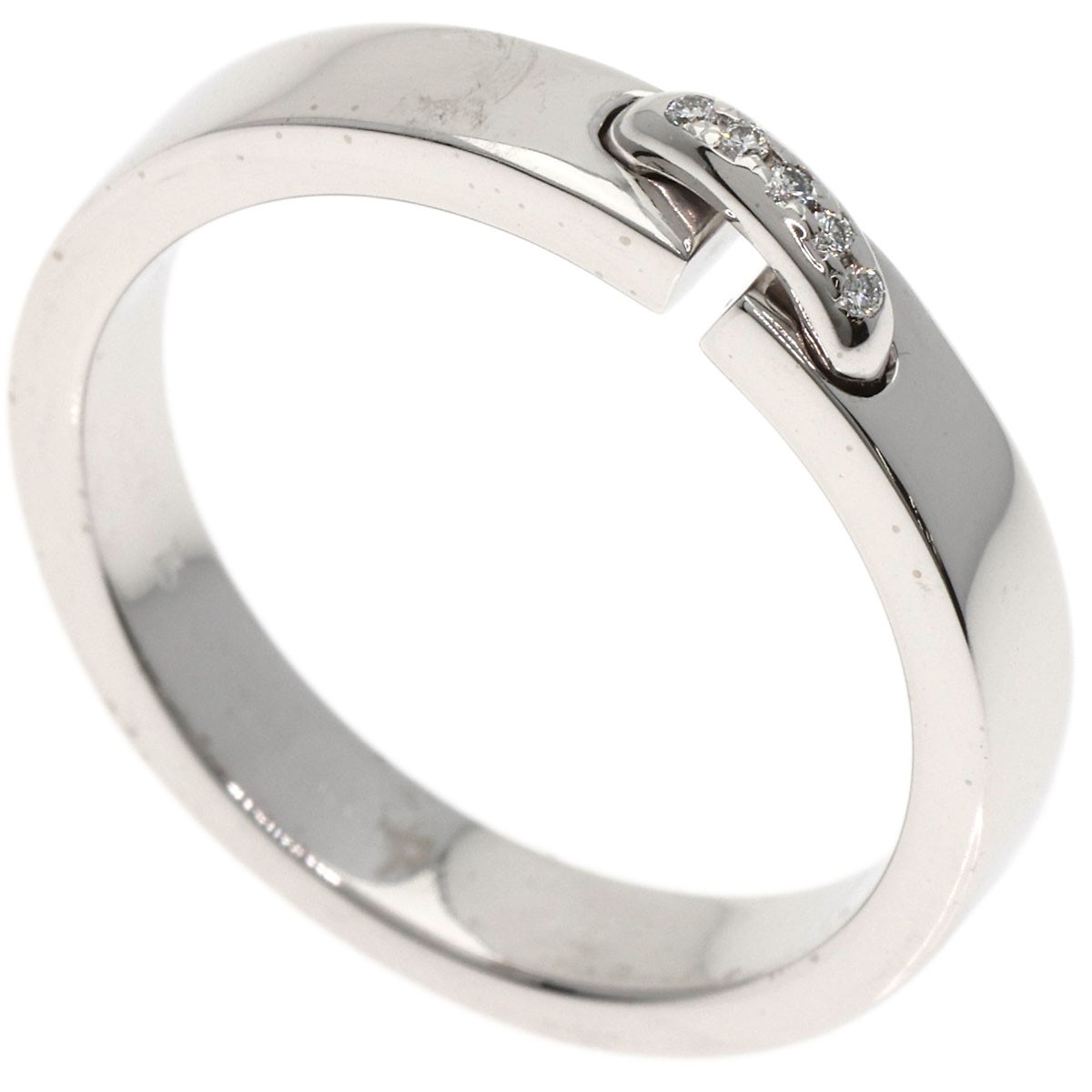 Chaumet  Lien Evidance Wedding Ring Diamond #58 Ring K18 White Gold  Ladies ...