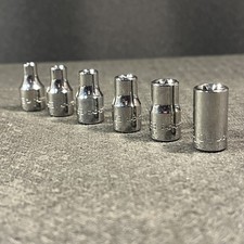 MINT Snap-on Tools 1/4” Drive Inverted E Torx Socket SET 6 piece / E4–5-6-7-8-10 MINT Snap-on Tools 1/4” Drive Inverted E Torx Socket SET 6 piece / E4–5-6-7-8-10