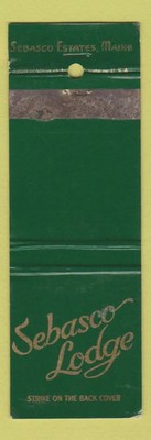 Matchbook Cover - Sebasco Lodge Sebasco Estates ME WORN