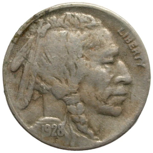 1928 S Indian Head Buffalo Nickel