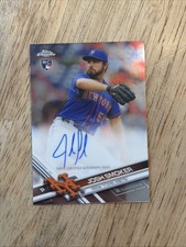 Josh Smoker 2017 Topps Chrome Rookie Auto #RA-JS New York Mets