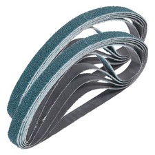 30pcs 3/8 x 13 Inch Sanding Belts, 80 Grit Zirconia Sanding Belts