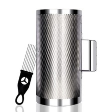 EASTROCK Stainless Steel Guiro 6"x12" Latin Percussion 6" 12", Black