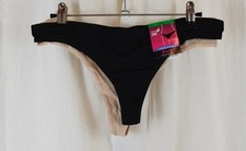 Maidenform 3 PACK Women's Barely There Thong Panties Black/Beige Size Large 7 