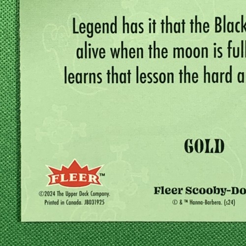 2025 Fleer Scooby Doo Black Knight Gold #46 Villains Monsters Ghosts - Picture 10 of 12