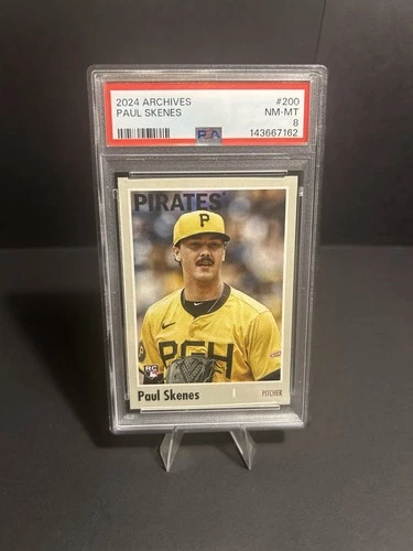 2024 TOPPS ARCHIVES 200 PAUL SKENES - PSA 8