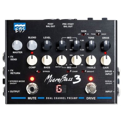 EBS MicroBass 3 Vorverstärker analoger Bass Preamp
