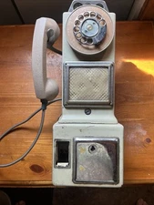 🇺🇸Vintage Automatic Electric Company Rotary 3 Coin Slot Payphone Pay Telephone