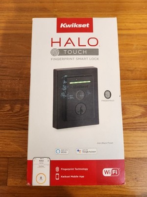 Kwikset HALO Touchscreen Smart WIFI Fingerprint Door Lock - Iron Black - SEALED