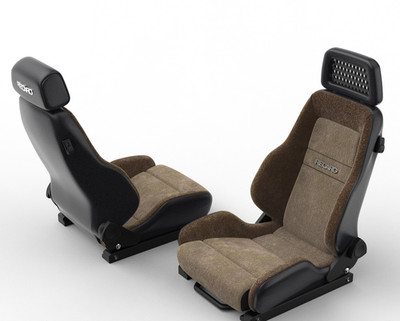 Paar Recaro Classic LX Sitze RC Modellauto 3D Druck Maßstab 1/4 - 1/25