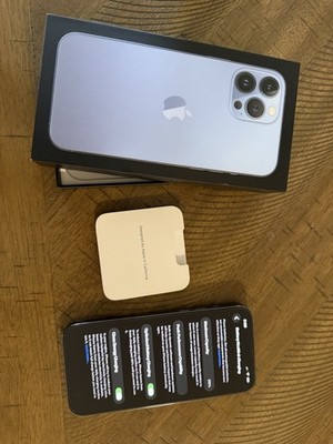 Apple iPhone 13 Pro Max 256GB Sierra Blue Unlocked 99% Battery Health Excellent.