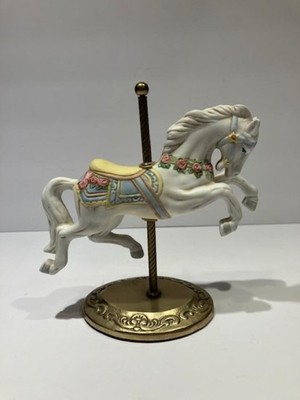 Vintage 1987 Willitts Design Carousel Horse on Brass Base