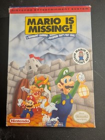 Mario is Missing (Nintendo NES) Complete in Box CIB