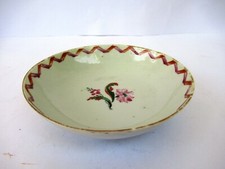 Antico 18C Porcellana Cinese Piastra Piatto Floreale Design Canton Raro Vecchio