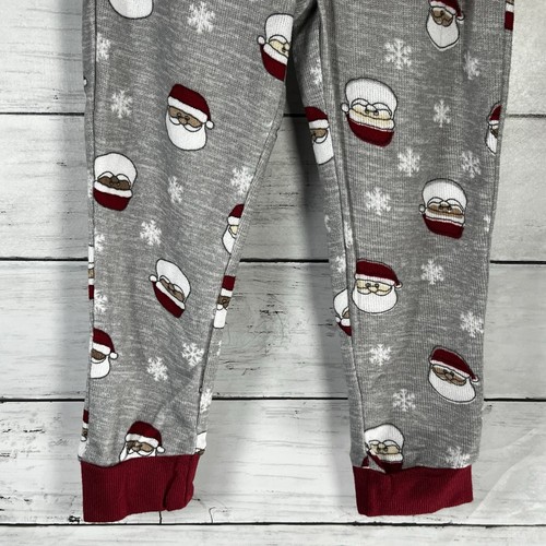 Rae Dunn Kids Pajama Set 3T Naughty & Nice NWT Santa Family MSRP $38 Christmas - Picture 4 of 11