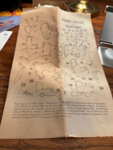 BORN VERLIERS CASTRO HYSTERICAL HISTORICAL GREATS 1965 PARKS MODEL KIT COMPLETE - Bild 4 von 5