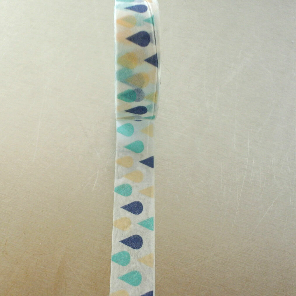 Washi Tape designer 15mmx10m Roll Decorative Sticky Paper Masking Tape Adhesive - Picture 15 of 22