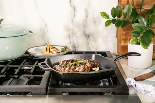 Lodge 10.25" Square Oven Safe Iron Griddles & Grill Pan Free Shipping - Picture 4 of 6