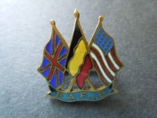 J977 PIN BELGIUM WW 2?  BANDERAS GRAN BRETAÑA BELGIA ESTADOS UNIDOS B.A.F.I.B.