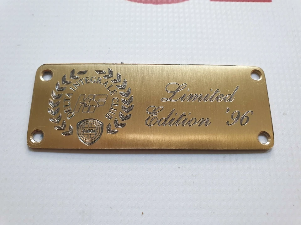Limited Edition 96 Emblem Auspuff Endtopf Lancia Delta Integrale Club Italia  - Bild 4 von 4