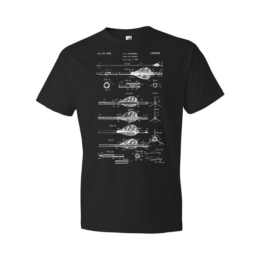 Arrow Patent Shirt Gifts For Men Bowhunting T Shirts Archery Shirt ...