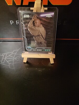 Star Wars Chrome Topps Mace Windu BLACK WAVE 