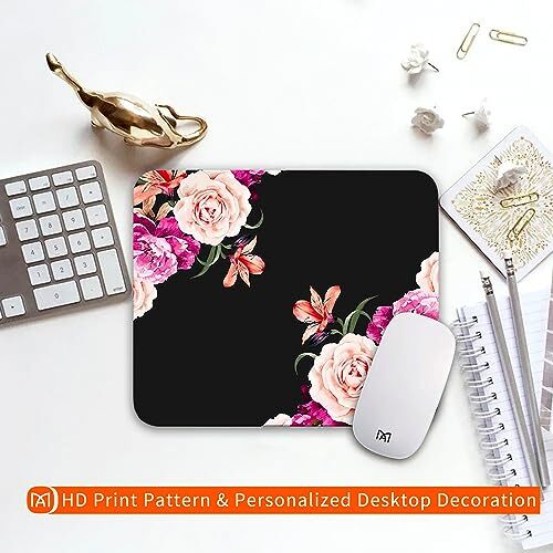 Square Mouse Pad Pretty Peony Flower, Personalized AM001-Pretty Peony Flower - Bild 6 von 6