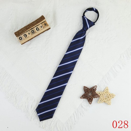 Girls/Boys 15" Fashion Skinny Slim Pre-tied Necktie With Zipper for 8-16Y Kids - Picture 39 of 65