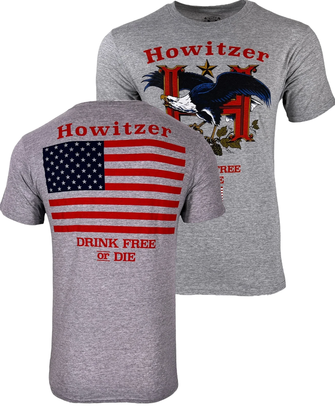 Howitzer Style Men's T-Shirt Drink Free Military Grunt MFG