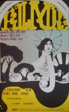 COUNTRY JOE AND THE FISH BG 113 FILLMORE concert poster BILL GRAHAM 1968 NM