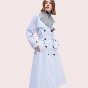 violet trench coat