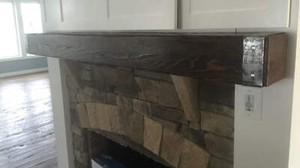 Mantel, Custom Built w/Steel end Bands