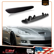 Smoked Lens Front Side Marker Light Housings For 2005-2013 Chevrolet Corvette C6