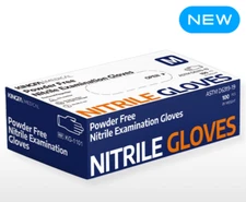 Kingfa powder free Nitrile Medical examination gloves (1000 gloves/cs)