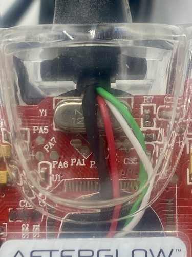 Clear Afterglow Controller Microsoft XBOX 360 Model PL-3602 - Picture 10 of 11