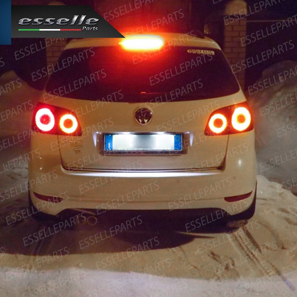PLACCHETTE LED LUCI TARGA 18 LED VW GOLF PLUS DAL 2009 IN POI 6000K CANBUS - Immagine 3 di 3