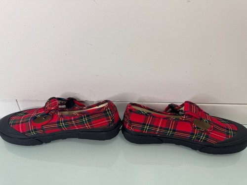 VANS Estilo 93 Rojo Tartán Cuadros Mary Jane Tenis Mujer 7.5 Hombre 6 Sandalias Zapatos - Imagen 8 de 10
