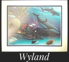 Wyland, 11" x 14" Fine Art Calender Print. Mounted on Acid Free Foam Core. NEW!